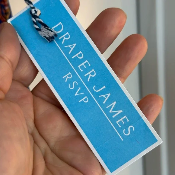 NEW Draper James RSVP Tiered Floral Ruffle Cobalt Blue Midi Skirt, Large - Picture 9 of 12